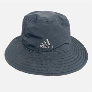 Adidas Black Unisex Areoready Wide Brim Bucket Hat Adjustable Drawstring Light